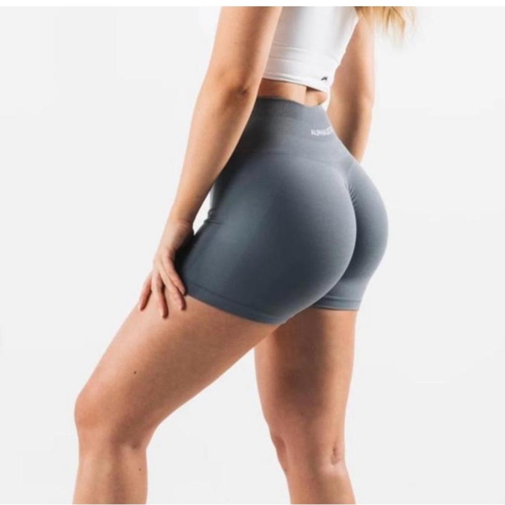 Alphalete Women's Charcoal Bike Shorts
